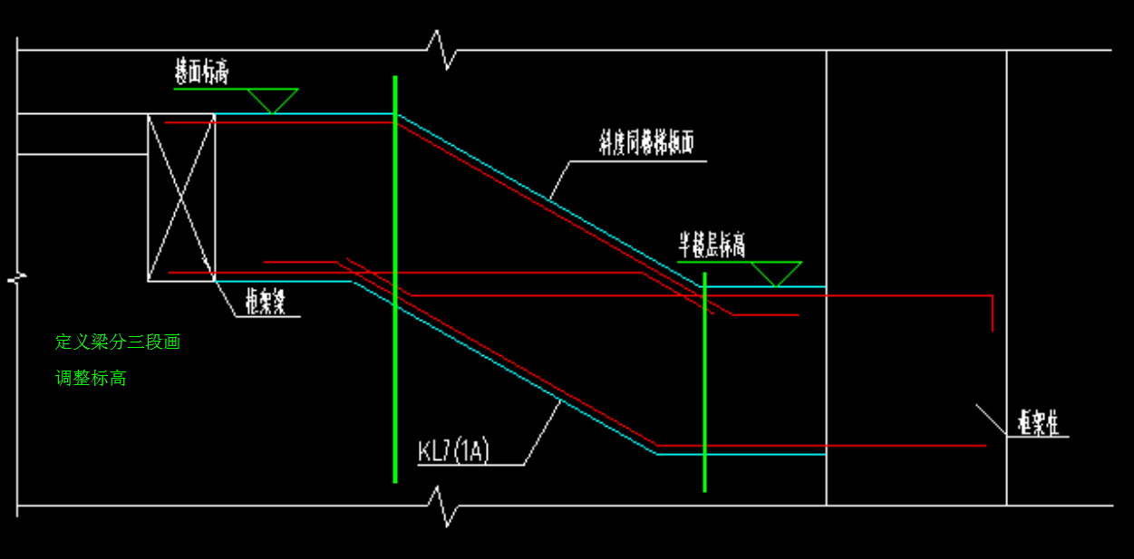 请问老师,折梁怎么画?该楼层标高为2.