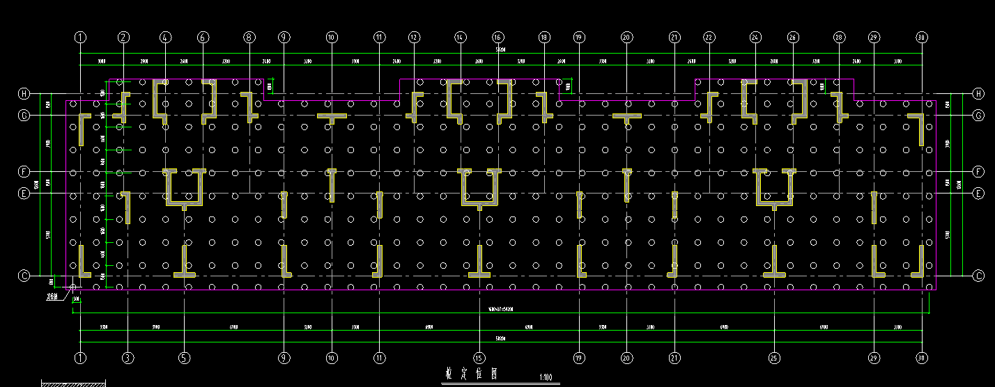 桩定位图里的桩怎么画