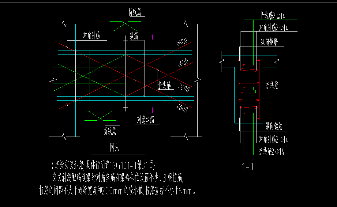 连梁交叉斜筋讲解图片