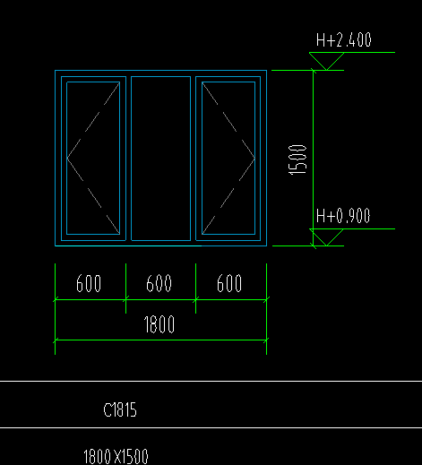 请问老师,窗1815门窗表与门窗立面图尺寸不符,建筑平面图中宽度是1800