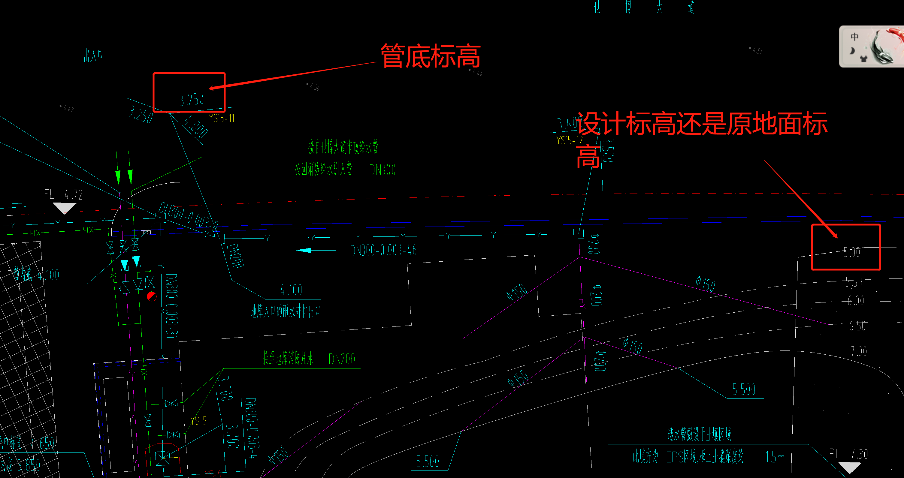 设计标高