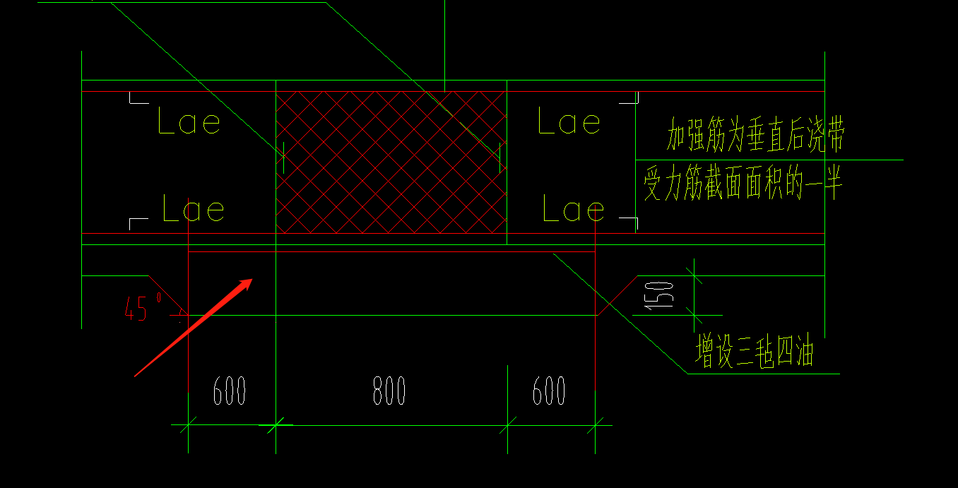 后浇带绘制