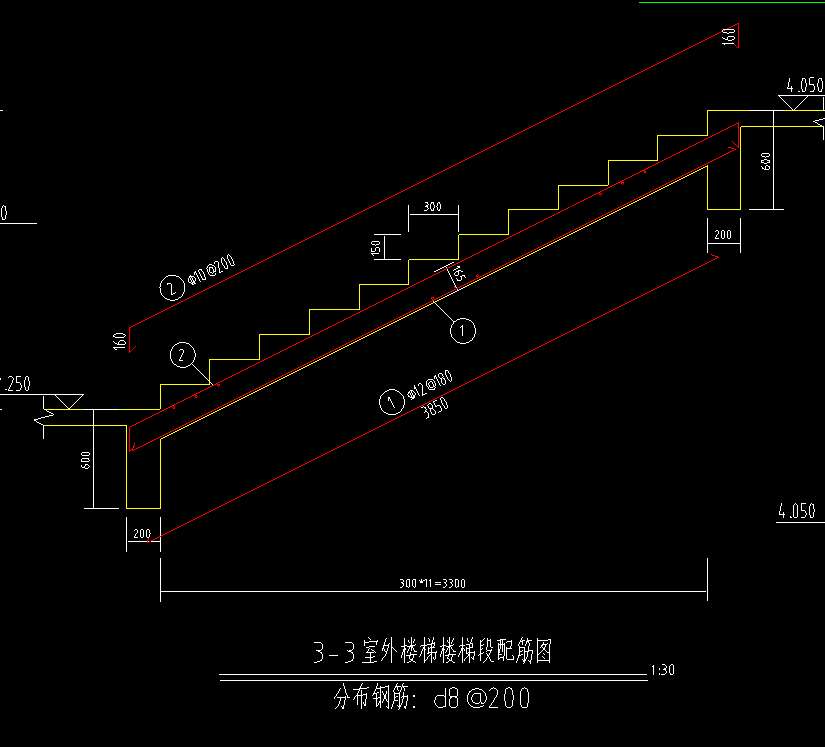 伸出