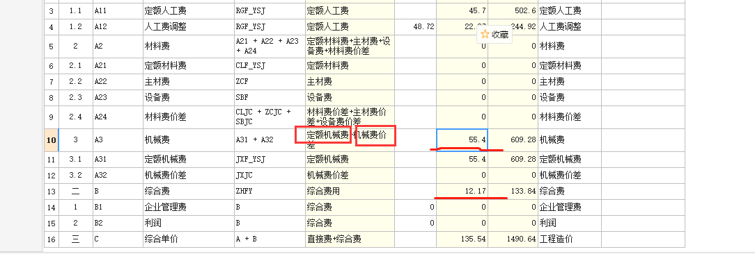 机械费