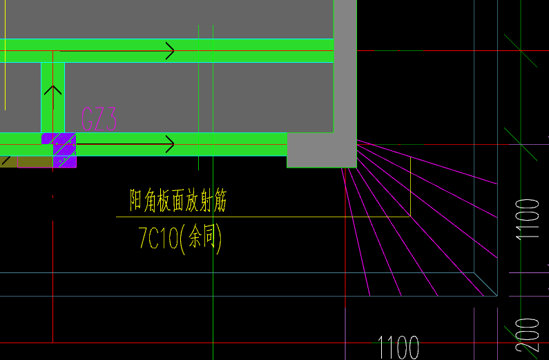 的放射筋