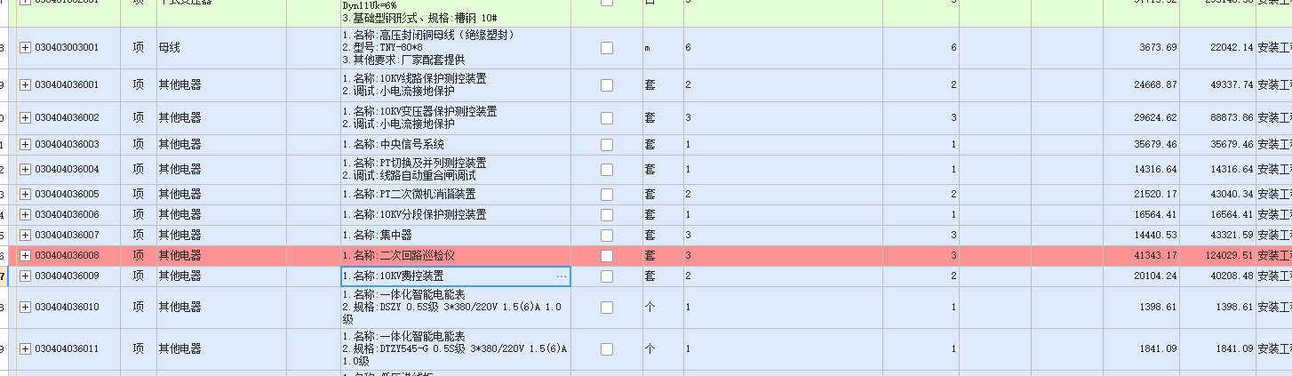 主材含量
