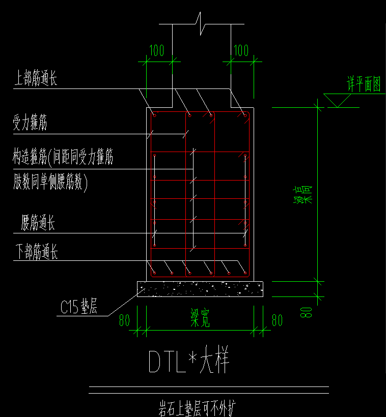 梁侧面