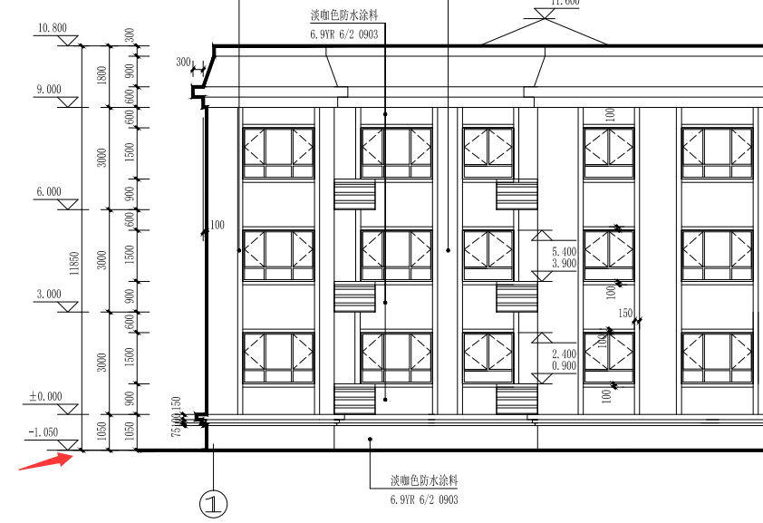 请问:建施图里室外地坪标高是