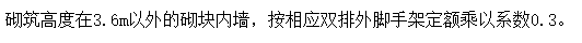 墙脚手架