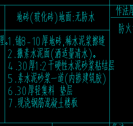 地面装修做法