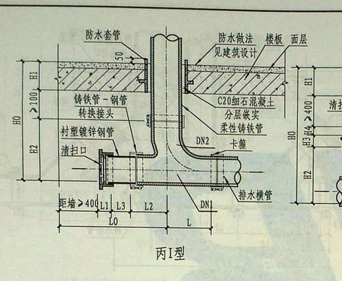 检查口和清扫口的图例图片