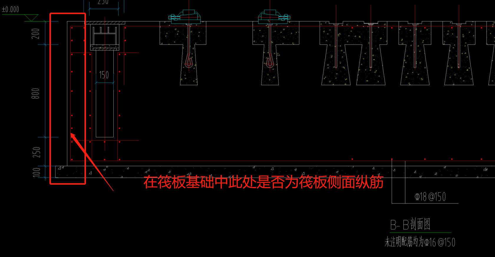 筏板侧面纵筋