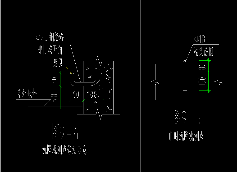 沉降观测示意图怎么画图片