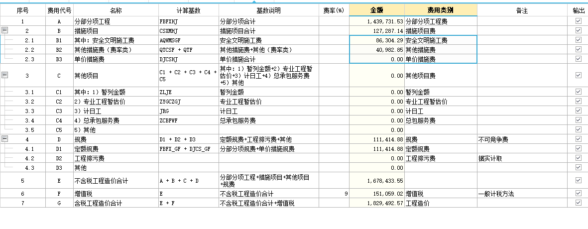 其他措施费