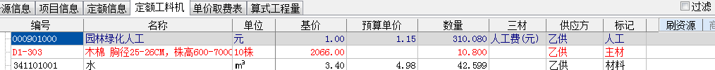 定额