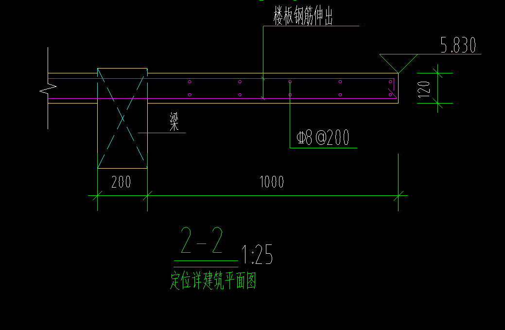 钢筋伸出