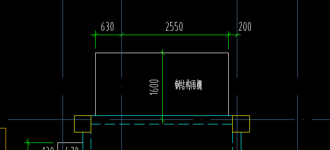 雨棚大样图