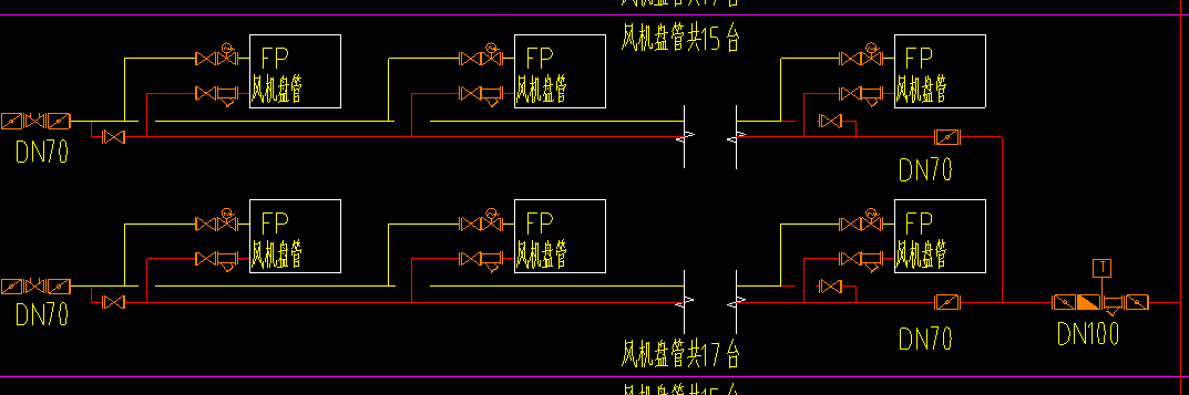 风机盘管安装管道图纸图片