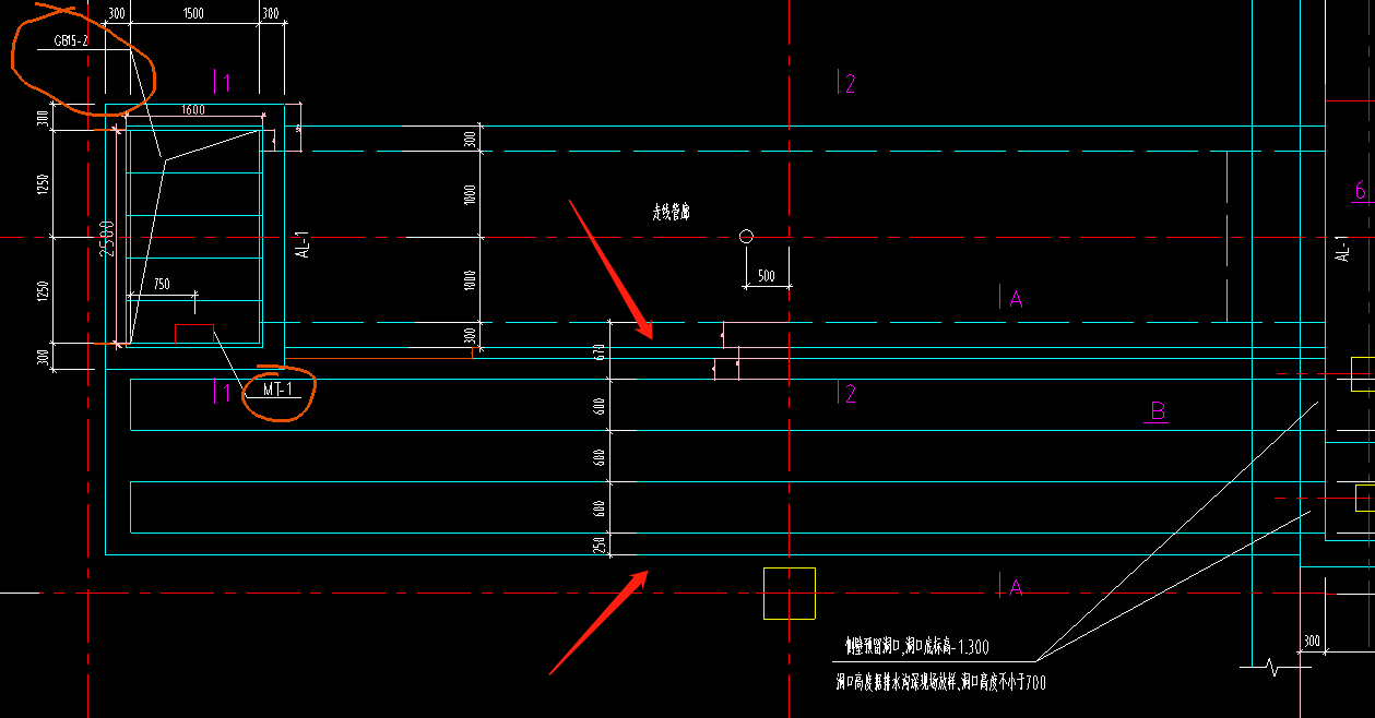 请问图纸上说地坑的底板和侧壁设置拉结钢筋a12600600