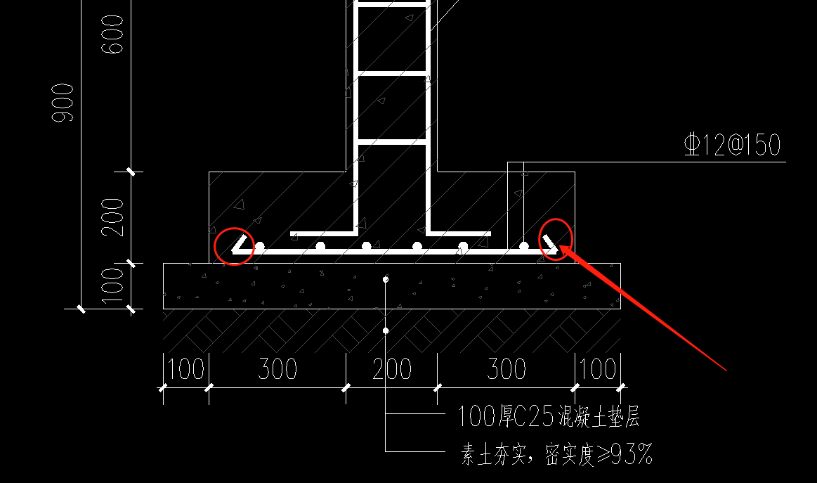老师们请问下这个独立基础135度弯钩长度是多少能否给个规范截图看看