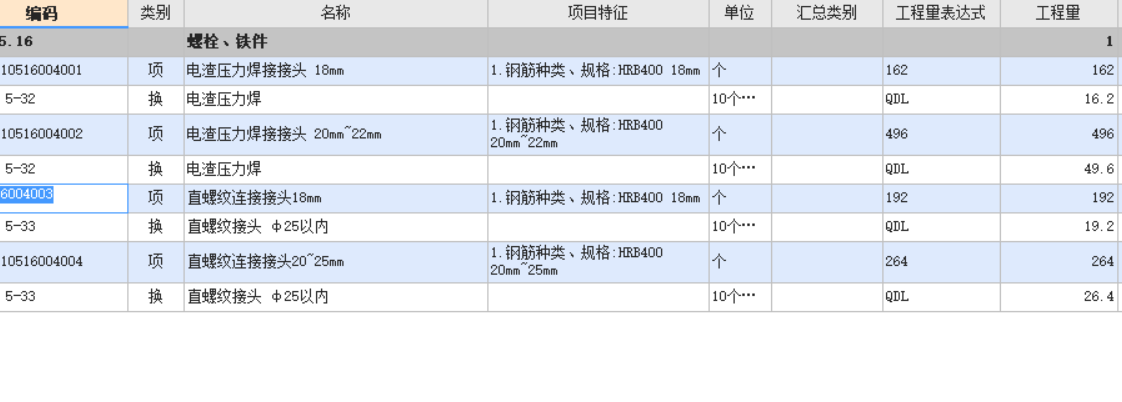 汇总表