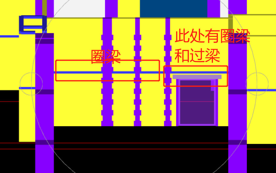 图纸说明如下图中的话截图处门的圈梁和过梁是应该只留一个吗图形这么