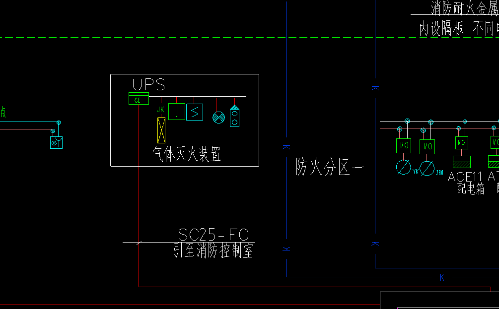 给位老师,气体灭火装置在系统图上有,在平面图上啥也没有,按一套算吗?