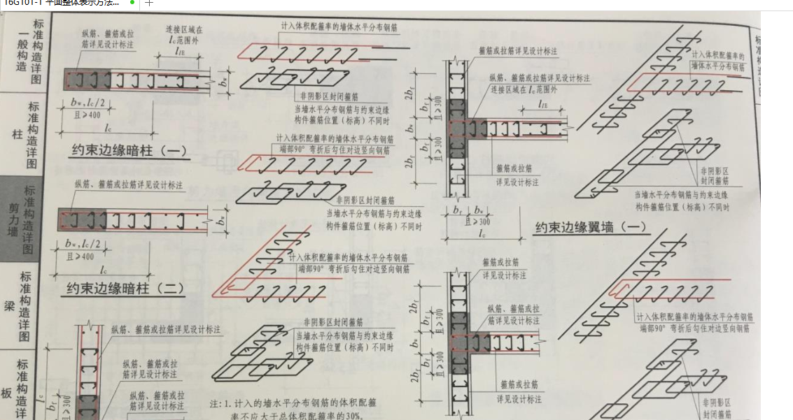 墙水平筋