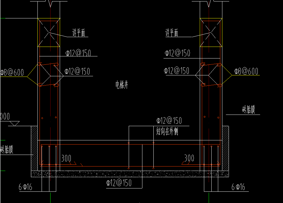 16g101-3电梯井基础图集图片