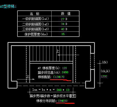 梯板分布筋