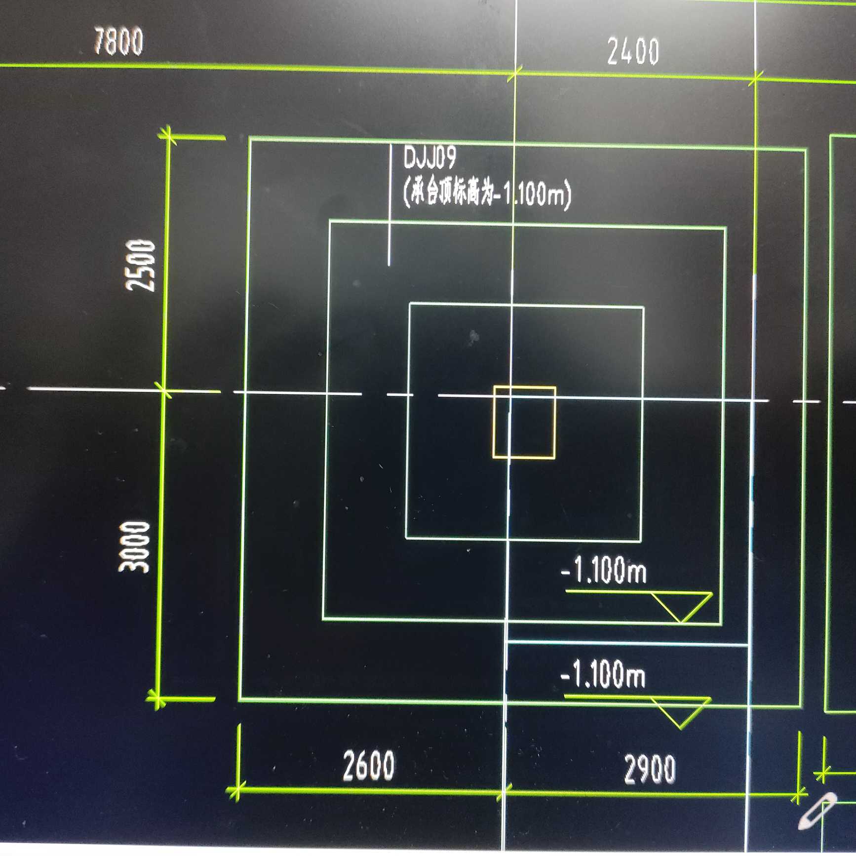 想問下這個承臺頂標高具體指哪裡的標高