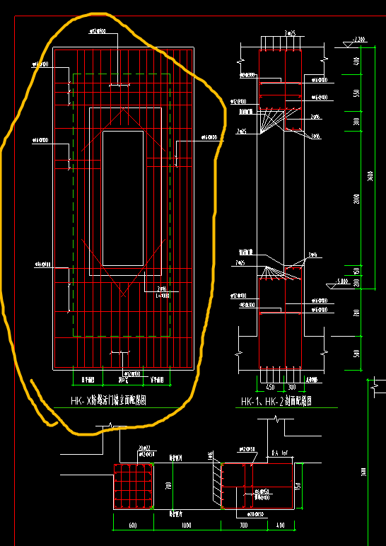 请问防爆门框墙立面配筋如何设置需要在左右上下结构中设置吗