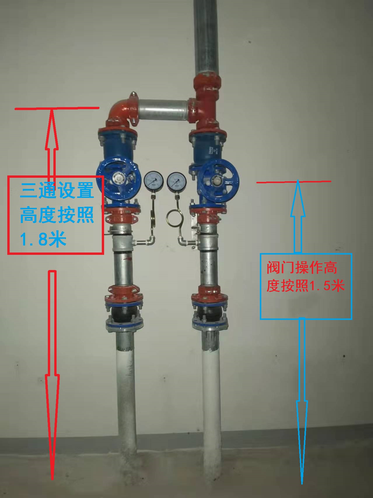 请问老师,这个潜污泵立管怎么布置