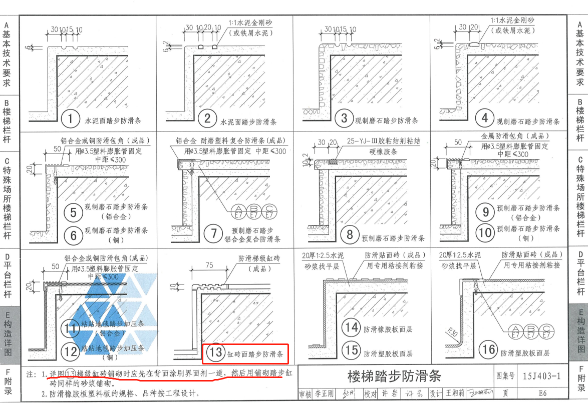 防滑梯级缸砖