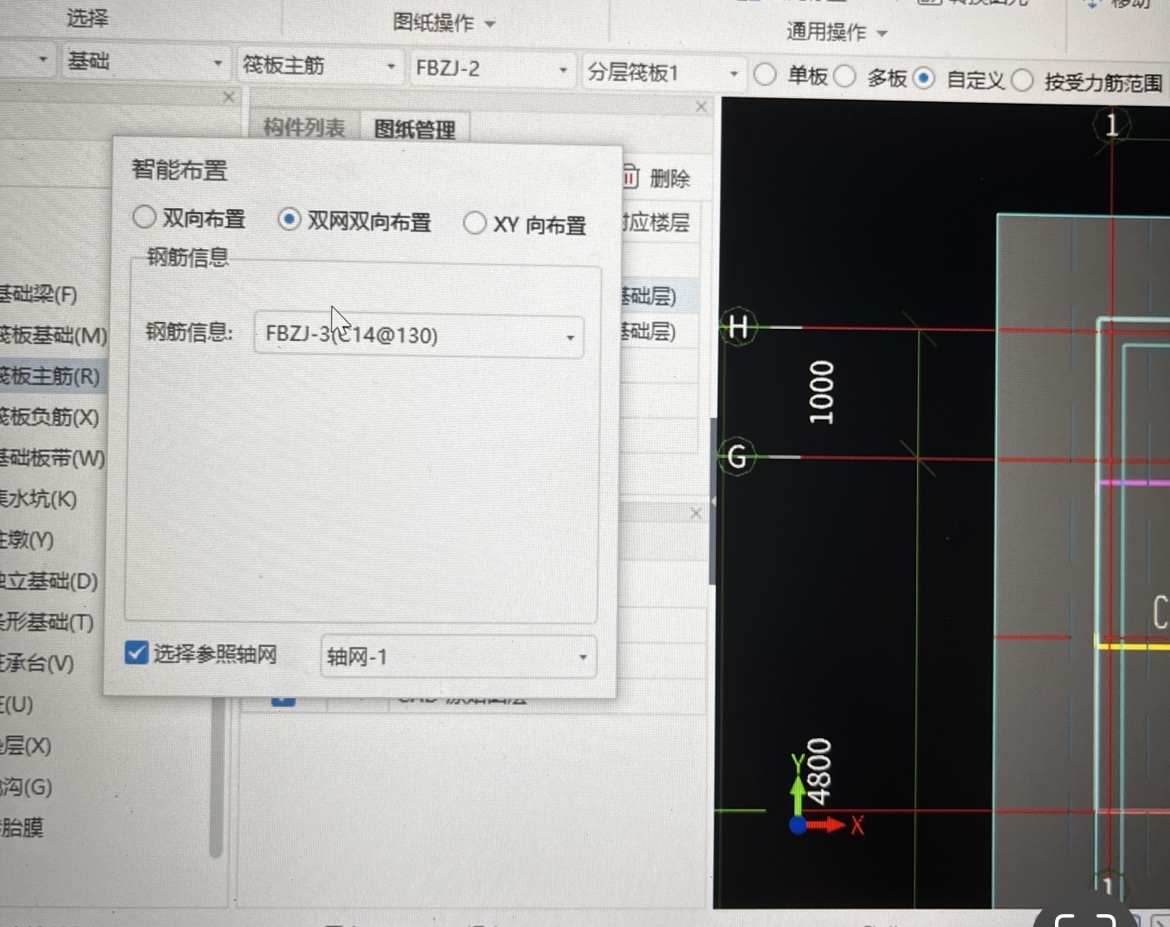 双网双向布置