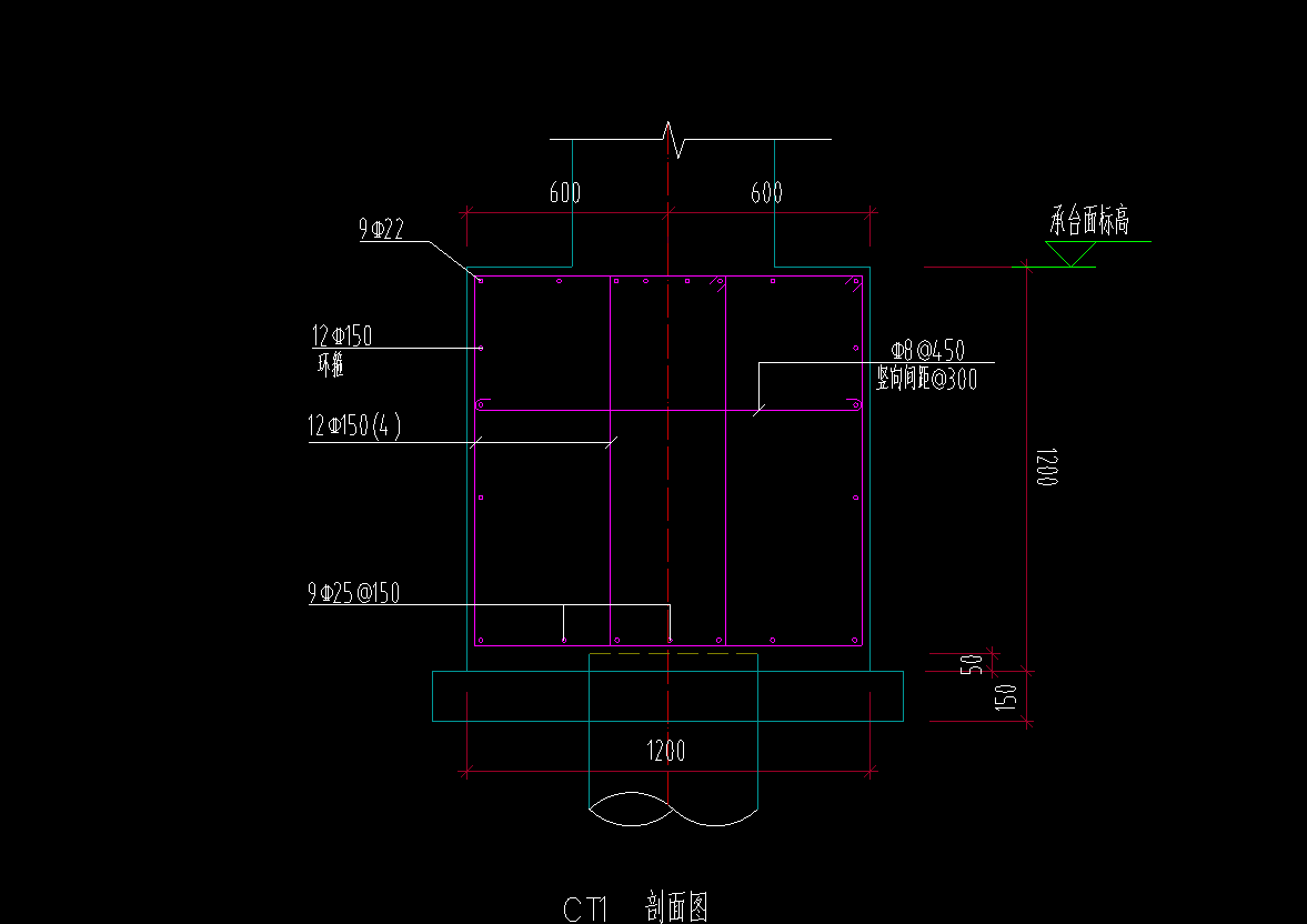 承台怎么画