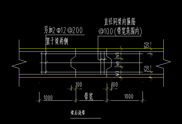 後澆帶說明中的伸縮後澆帶和沉降後澆帶是指梁和樓板後澆帶嗎配筋如何