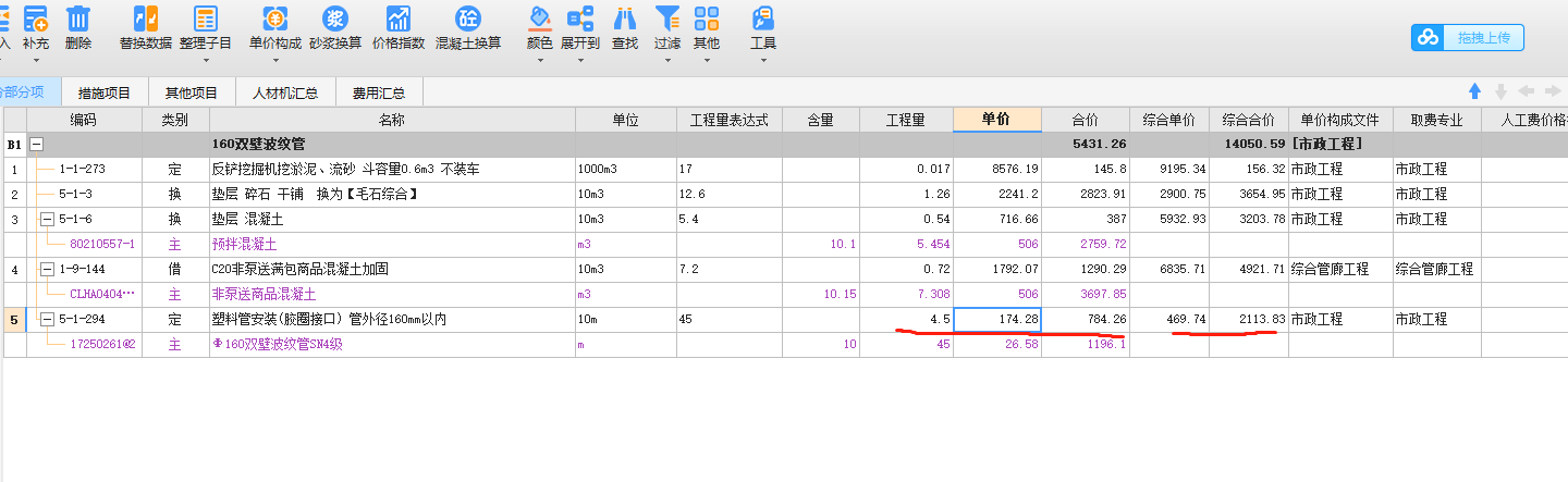 综合合价
