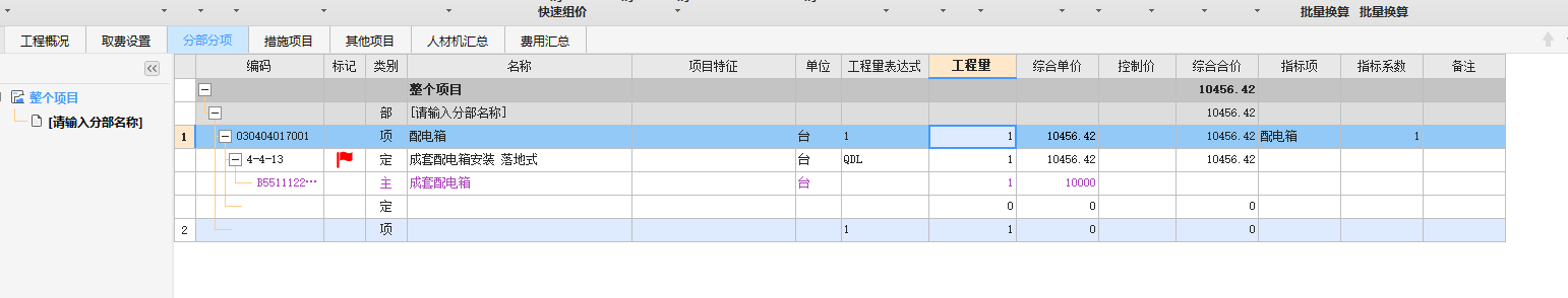 分部