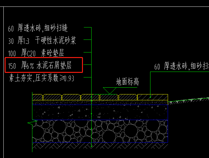 混凝土垫层图例图片