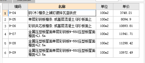 屋面板套什么定额