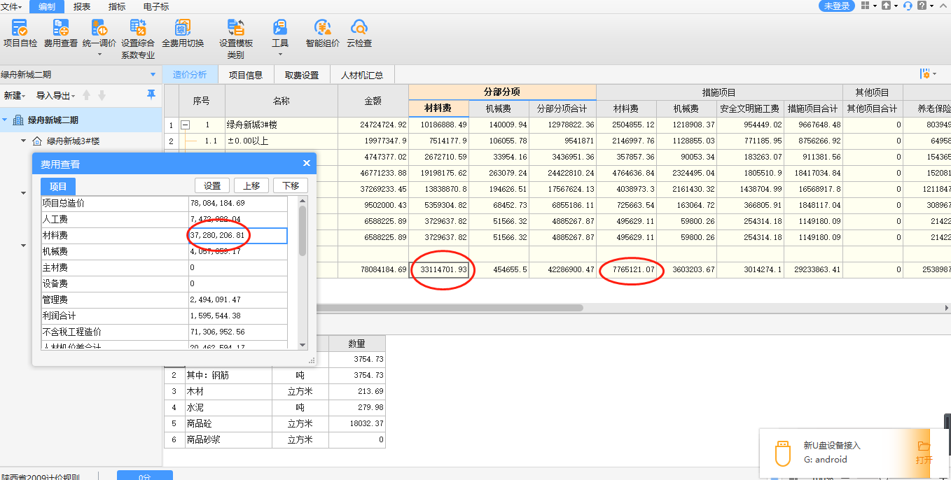 费用汇总