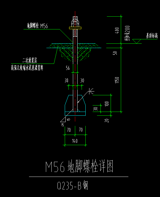 地脚螺栓一个多重