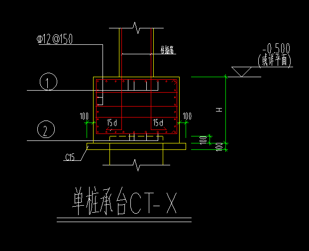 桩承台配筋图详解图片