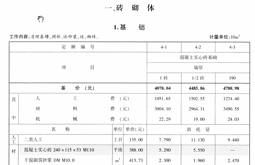 砖基础