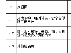 措施费