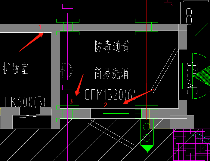 人防圖紙中穿牆處圖中圖例是什麼東西