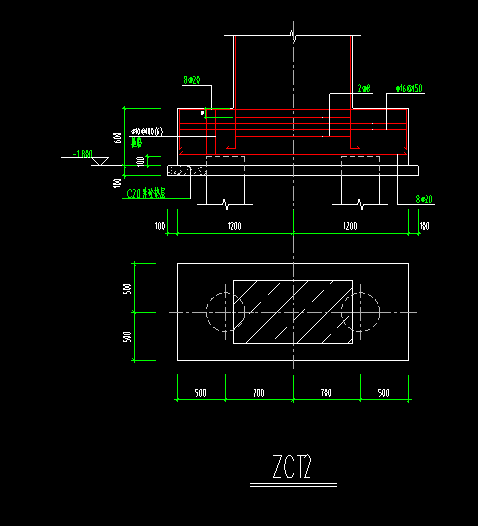 两桩承台集中标注图解图片