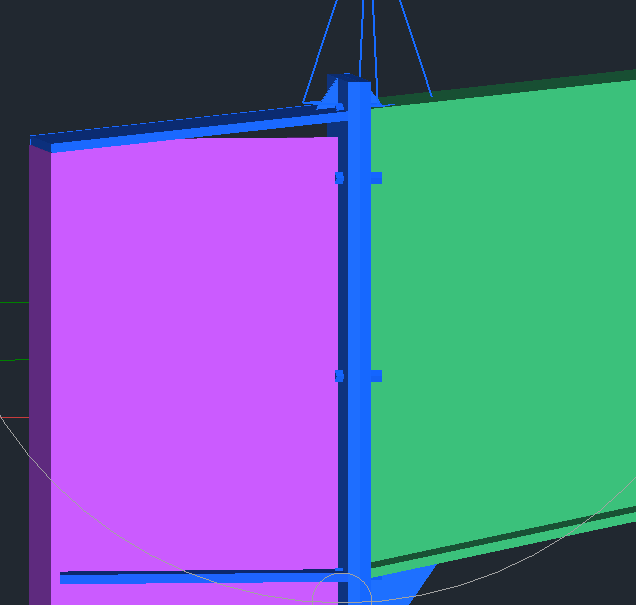 楔形柱与楔形梁有缝