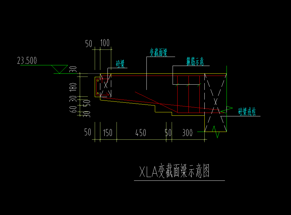 异形变截面梁做法
